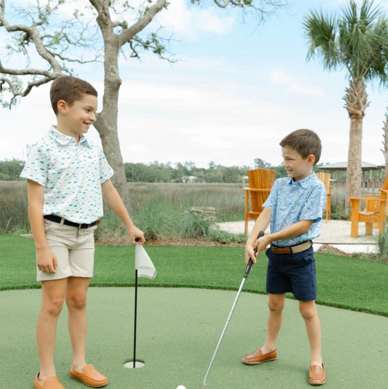 Batter up! The perfect polo for your little slugger.