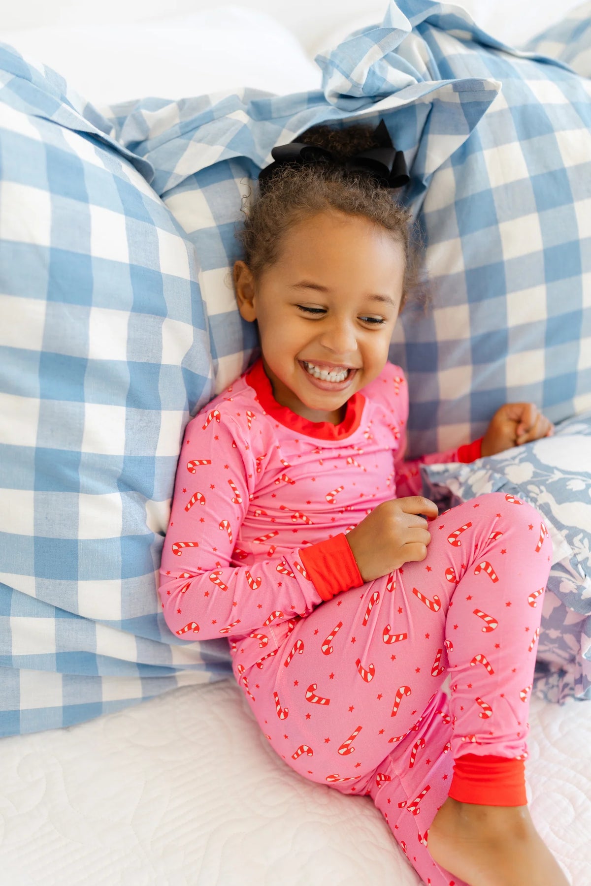 Pink Candy Cane Pajama Set