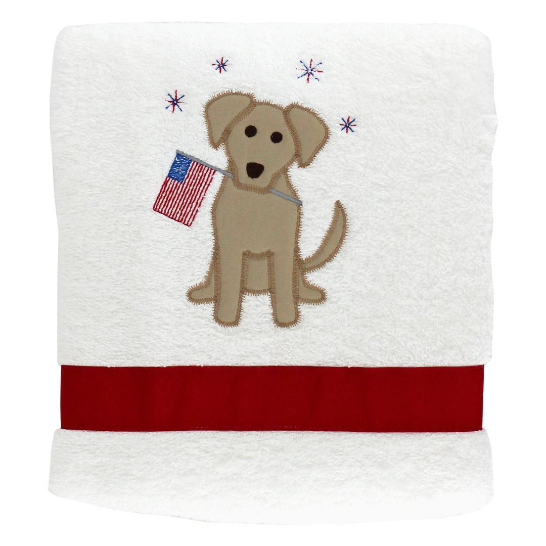 Patriotic Puppy Towel