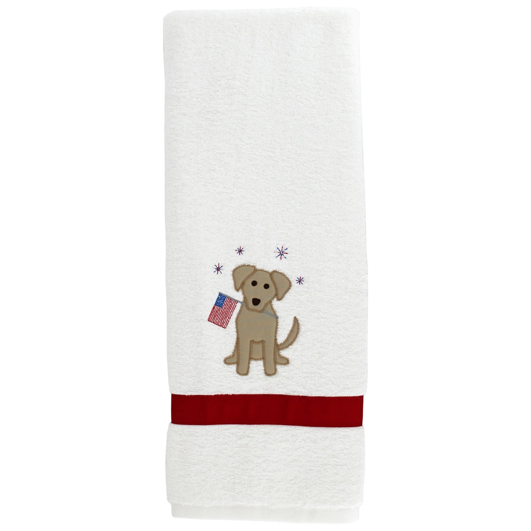 Patriotic Puppy Towel