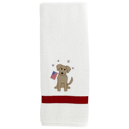 Patriotic Puppy Towel