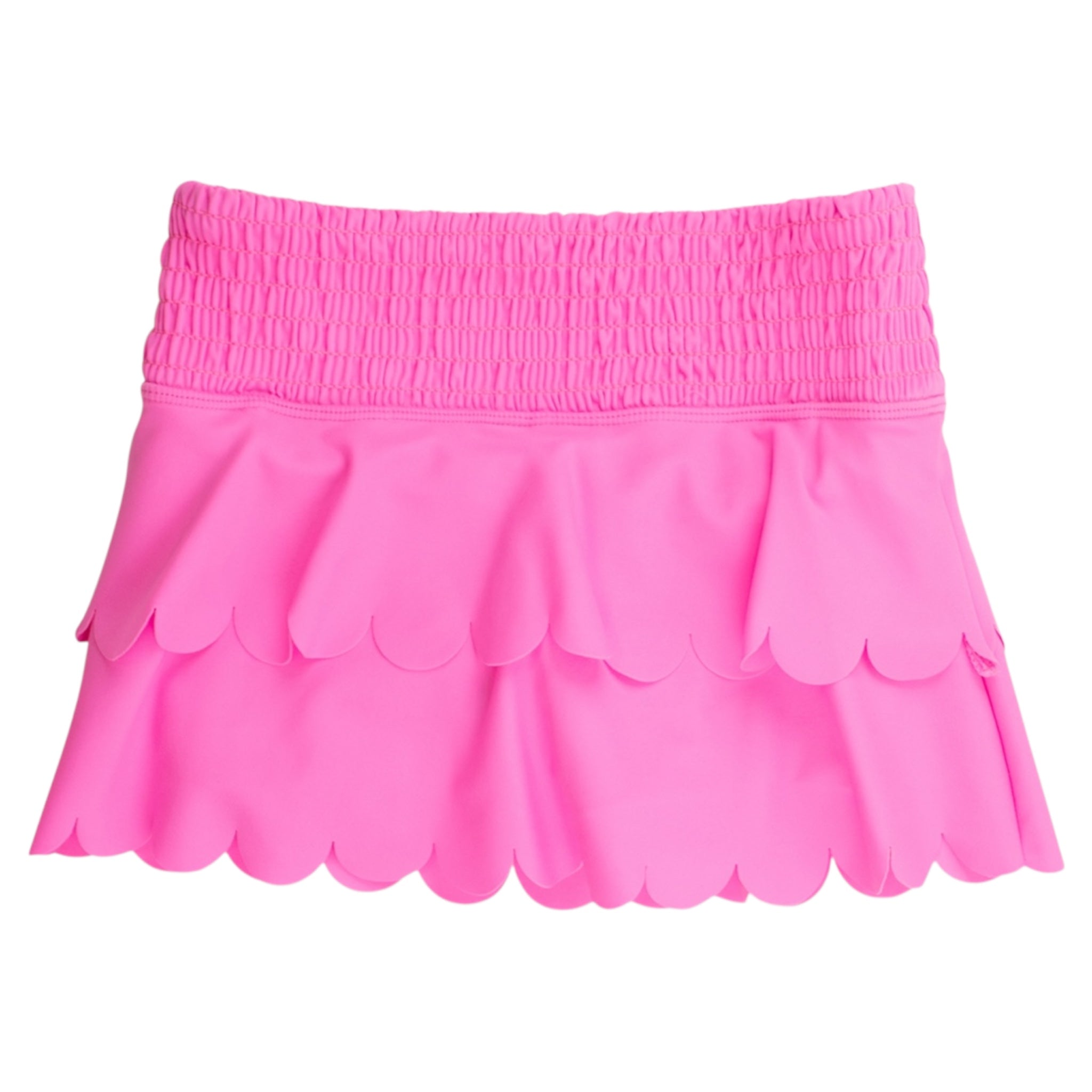 Neon Pink Active Tiered Flare Skort