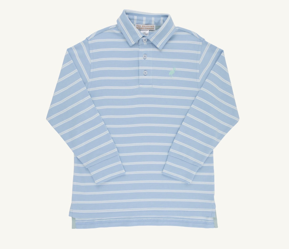 Prim &amp; Proper Long Sleeve Polo - Pima