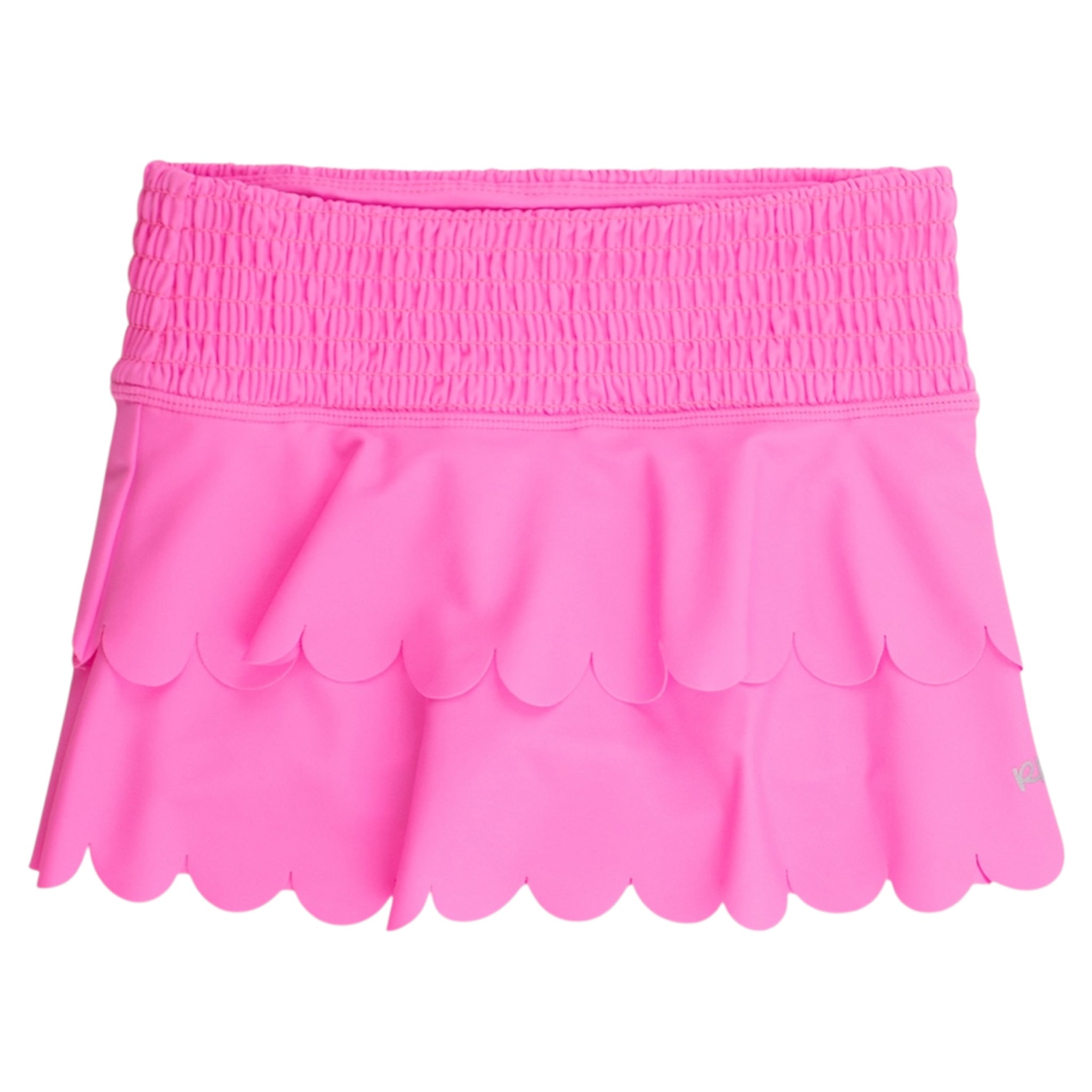 Neon Pink Active Tiered Flare Skort