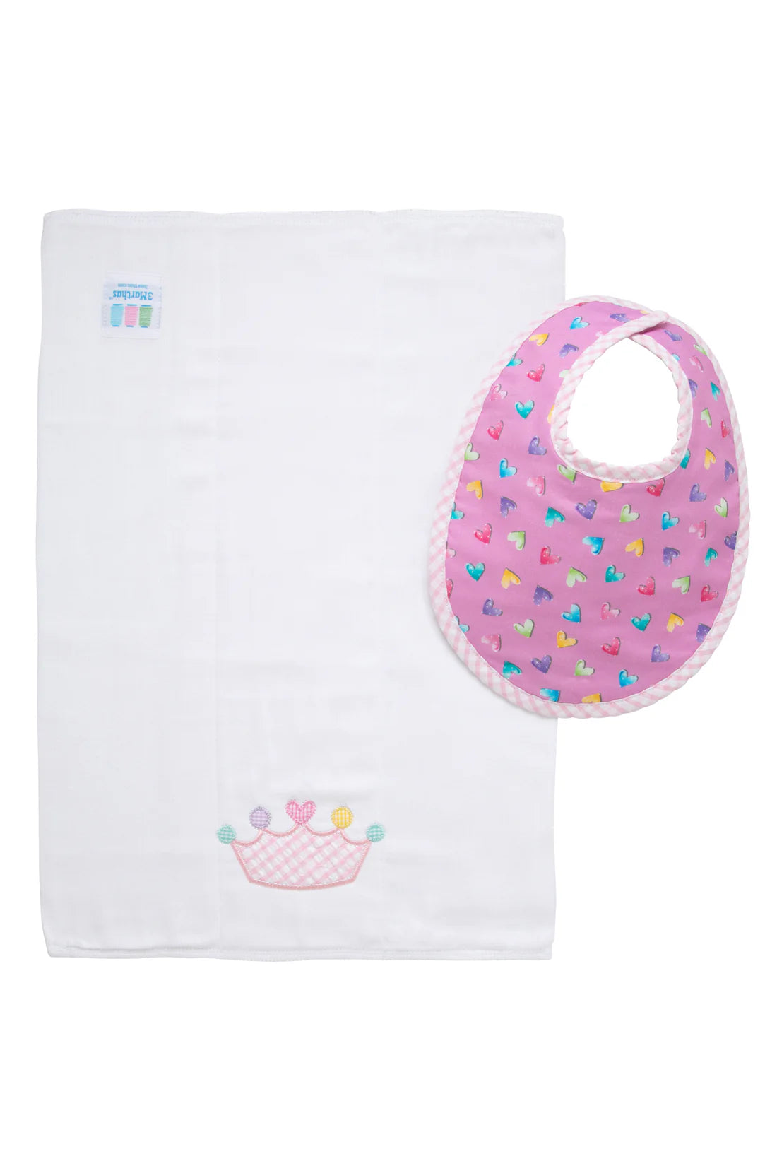 Princess Basic Bib &amp; Burp Set