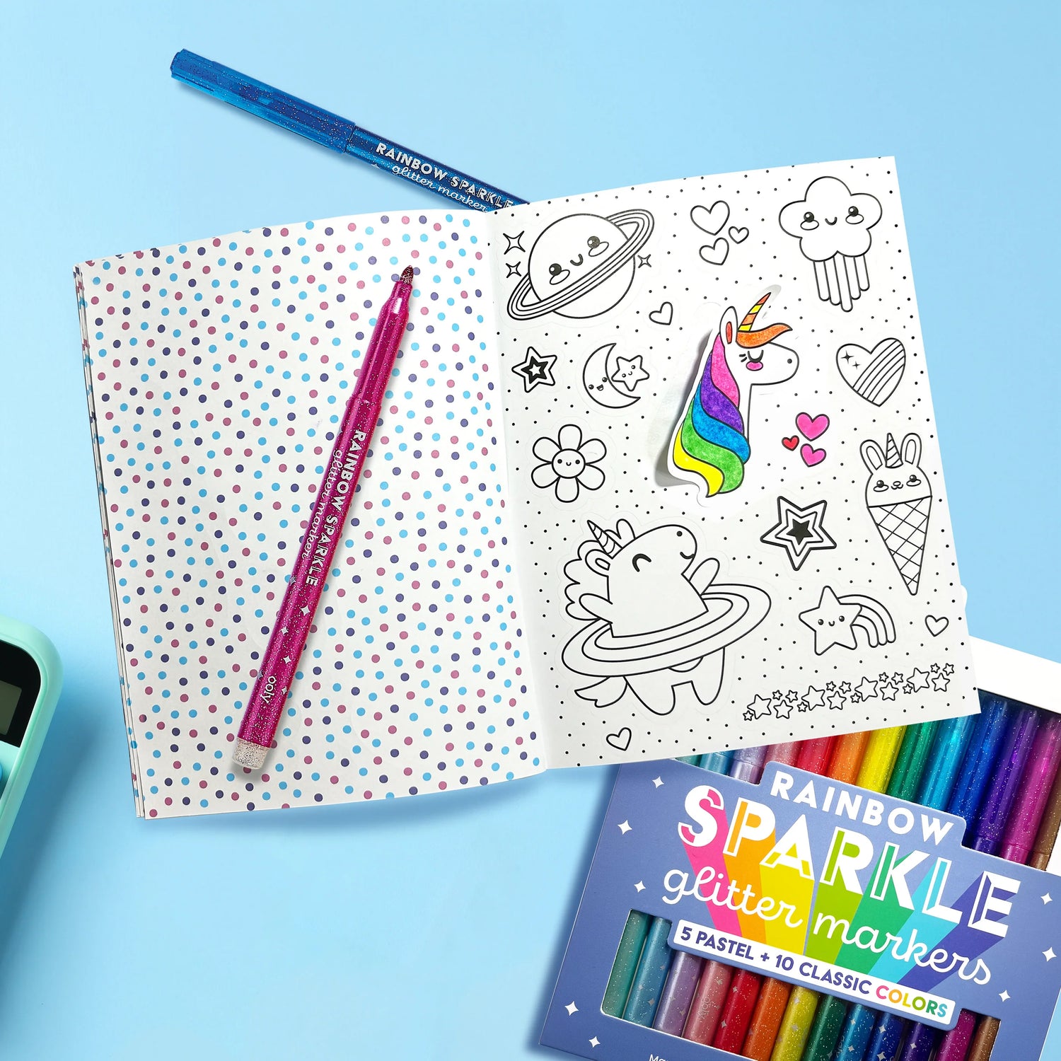 The Color-In’ Sticker Book: Cute-A-Licious Doodles