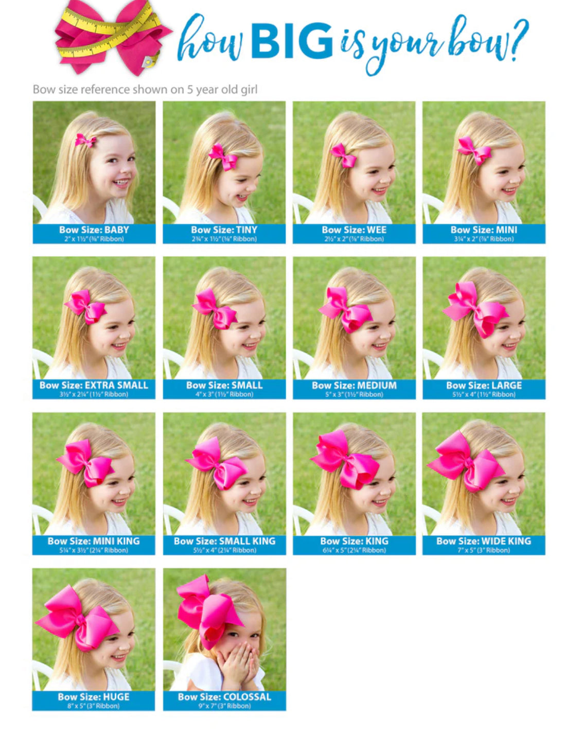 Medium Grosgrain Hair Bow with Moonstitch Edge and Santa Embroidery