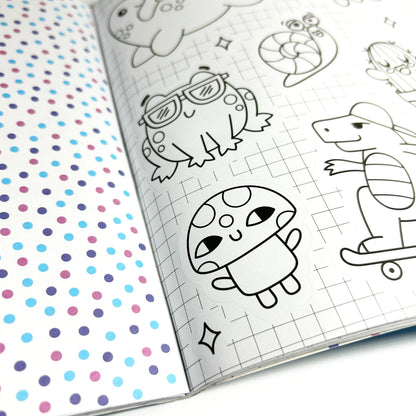 The Color-In’ Sticker Book: Cute-A-Licious Doodles