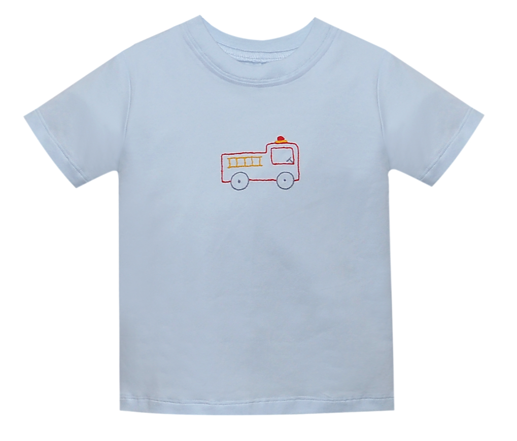 Beep beep! Make way for your little helper in the Blue Forest Shirt! This boys&