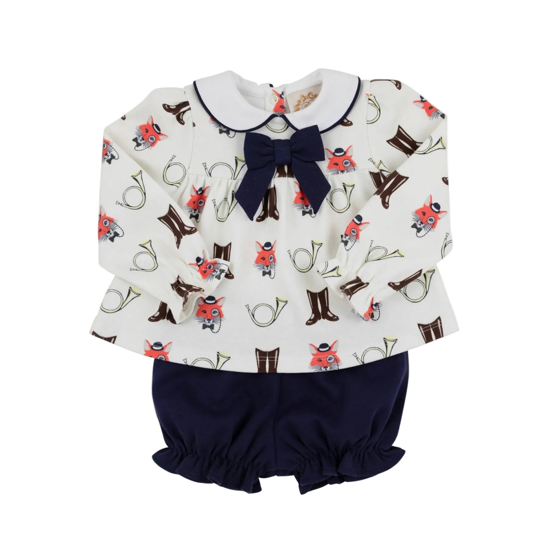 Long Sleeve Banks Bow Bloomer Set