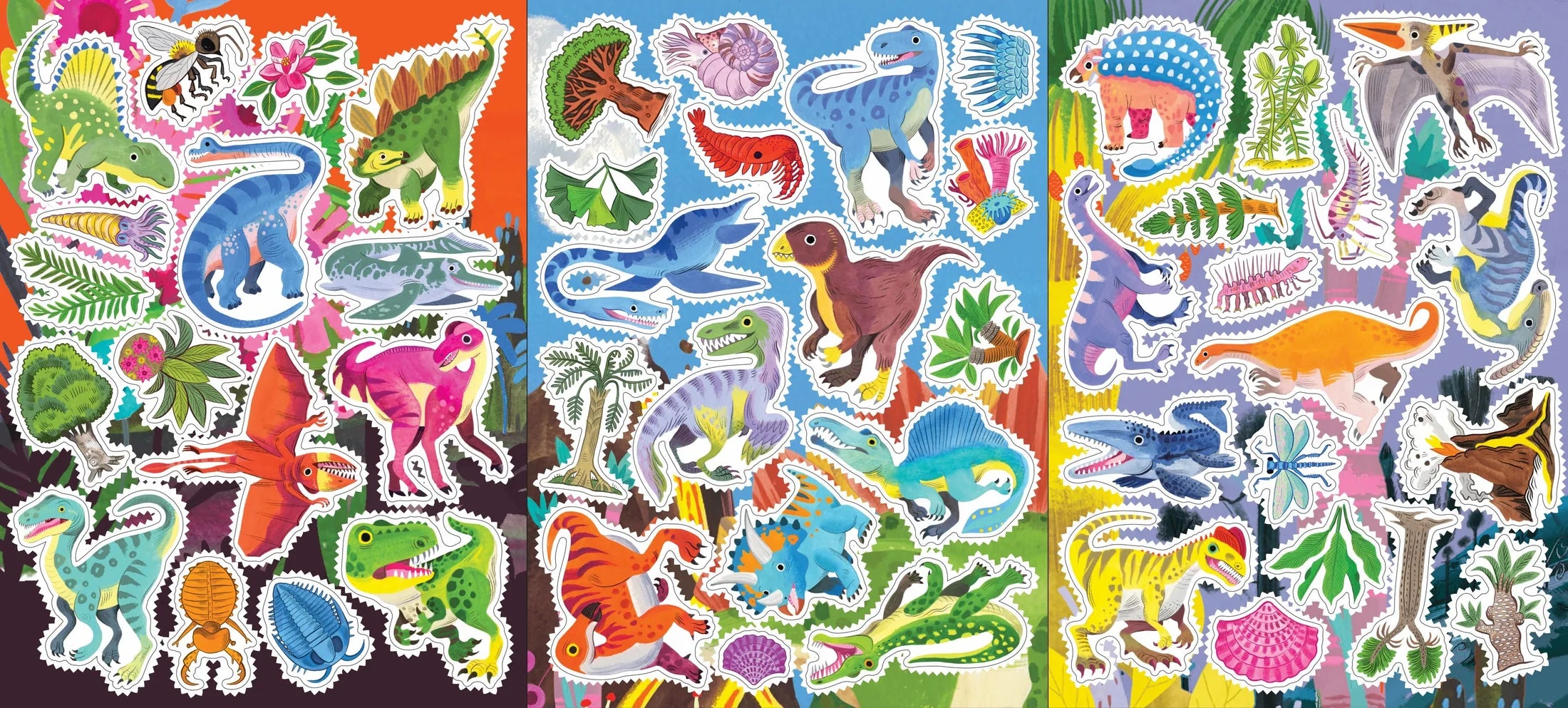 A thoughtfully designed introduction to drawing dinosaurs in sequential steps. Sections are organized by geological period, each ending with a two-page landscape spread for you to populate with the creatures and prehistoric plants you have learned to draw!