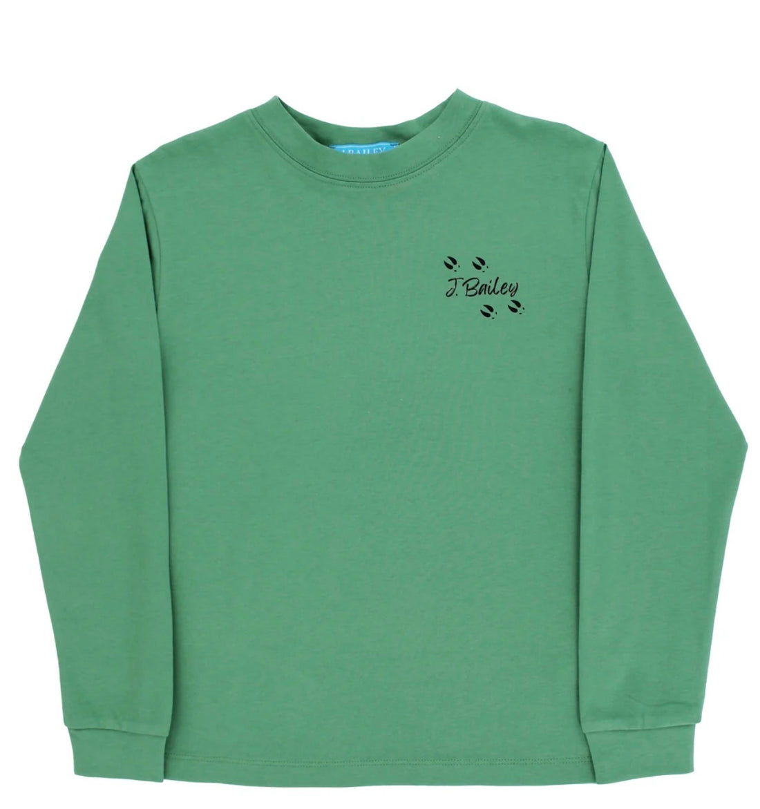 Long Sleeve Logo Tee, Sage Buck