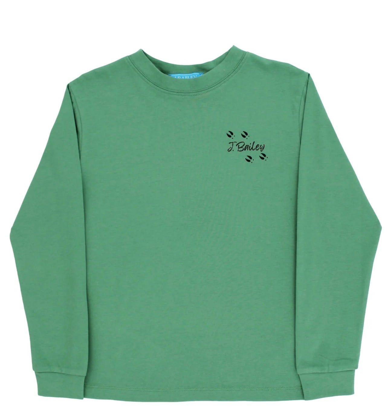 Long Sleeve Logo Tee, Sage Buck
