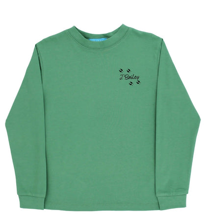 Long Sleeve Logo Tee, Sage Buck