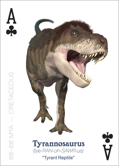 The Amazing World of Dinosaurs Playing Cards