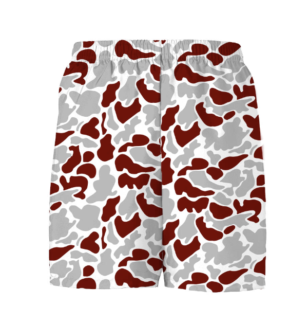 Maroon Camo Billy Shorts