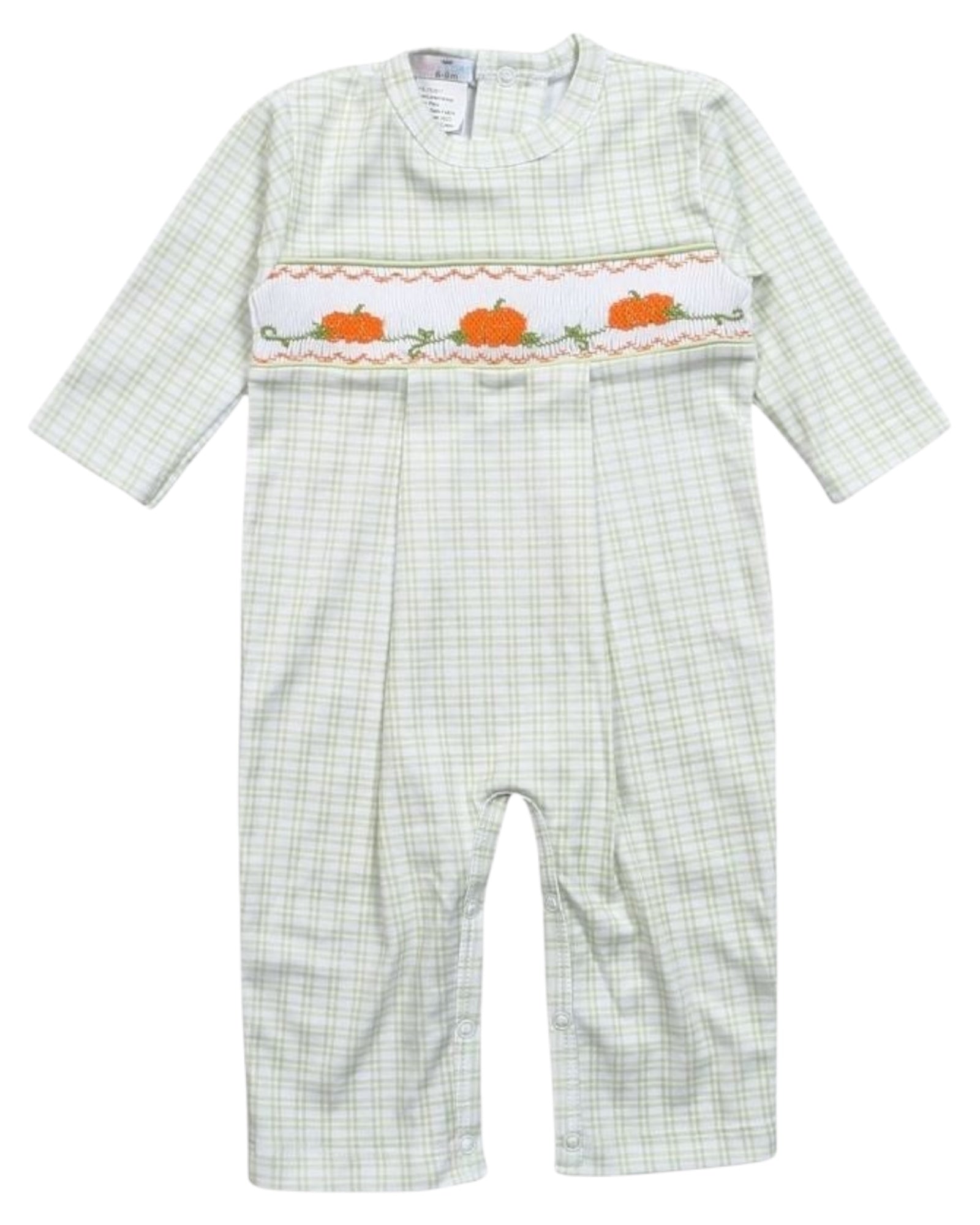 Hand Smocked Pumpkins Romper