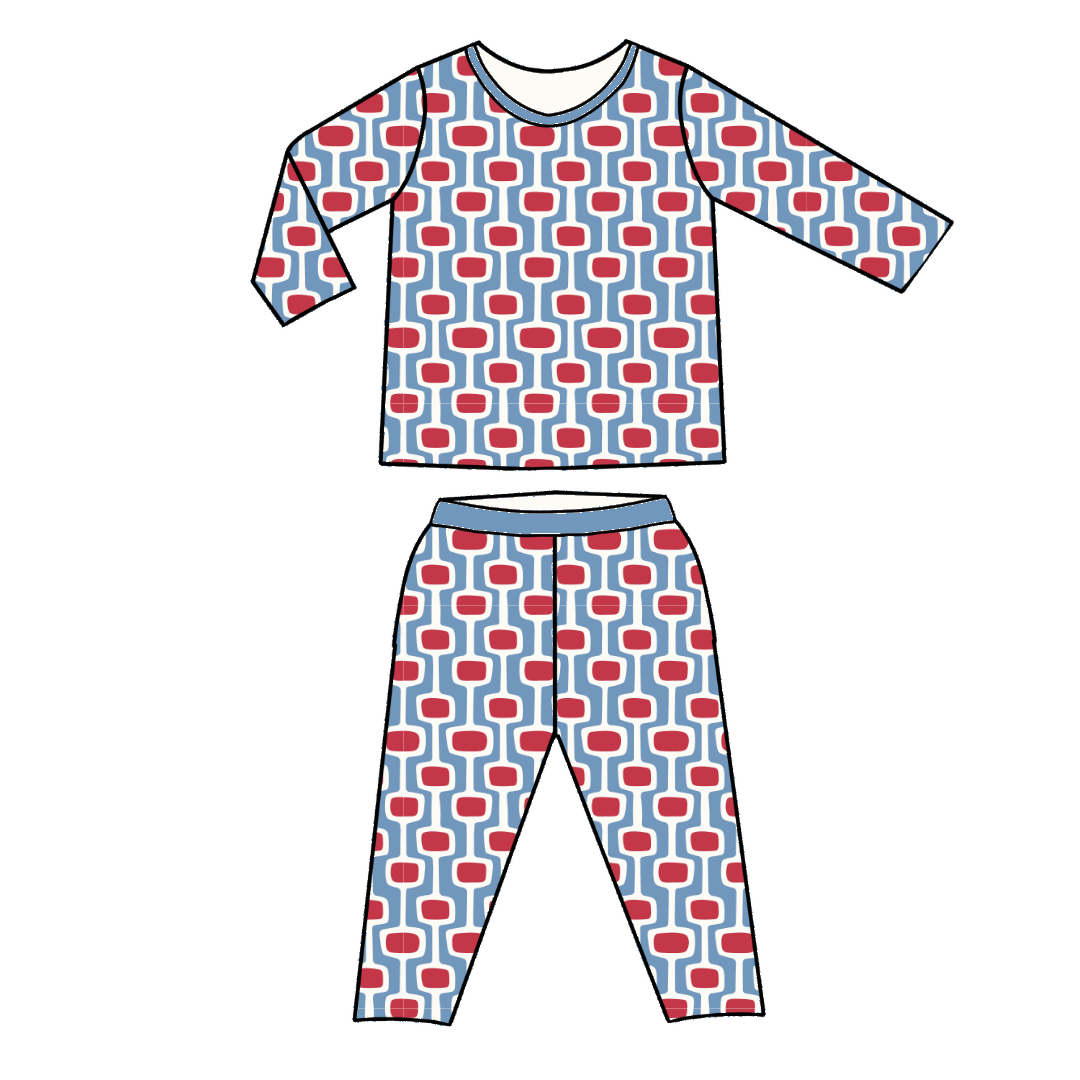 Made with super soft Lenzing Micromodal© these matching pant and long sleeve top sets will keep your little one super cozy and snuggly. 

95% Lenzing Micromodal© and 5% spandex
Wash cold with like colors; stays soft wash after wash
Fits snug; not treated with flame retardants