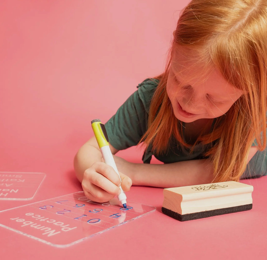 Acrylic Dry-Erase Numbers Tracing Practice Board