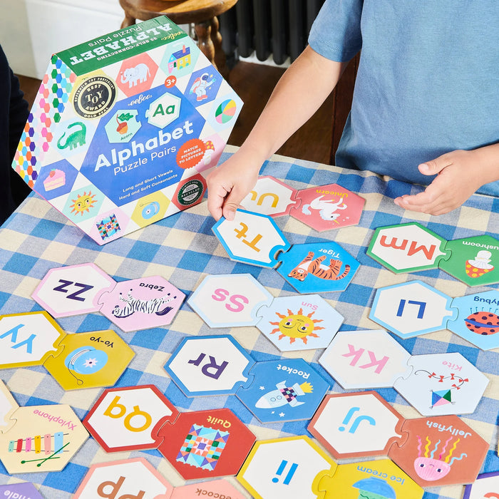 Alphabet Hexagon PuzzPairs