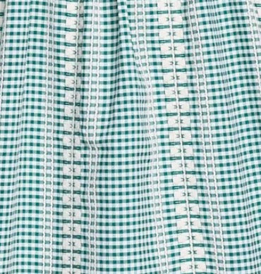 Long Sleeved Riviera Dress - Geneva Gingham Green