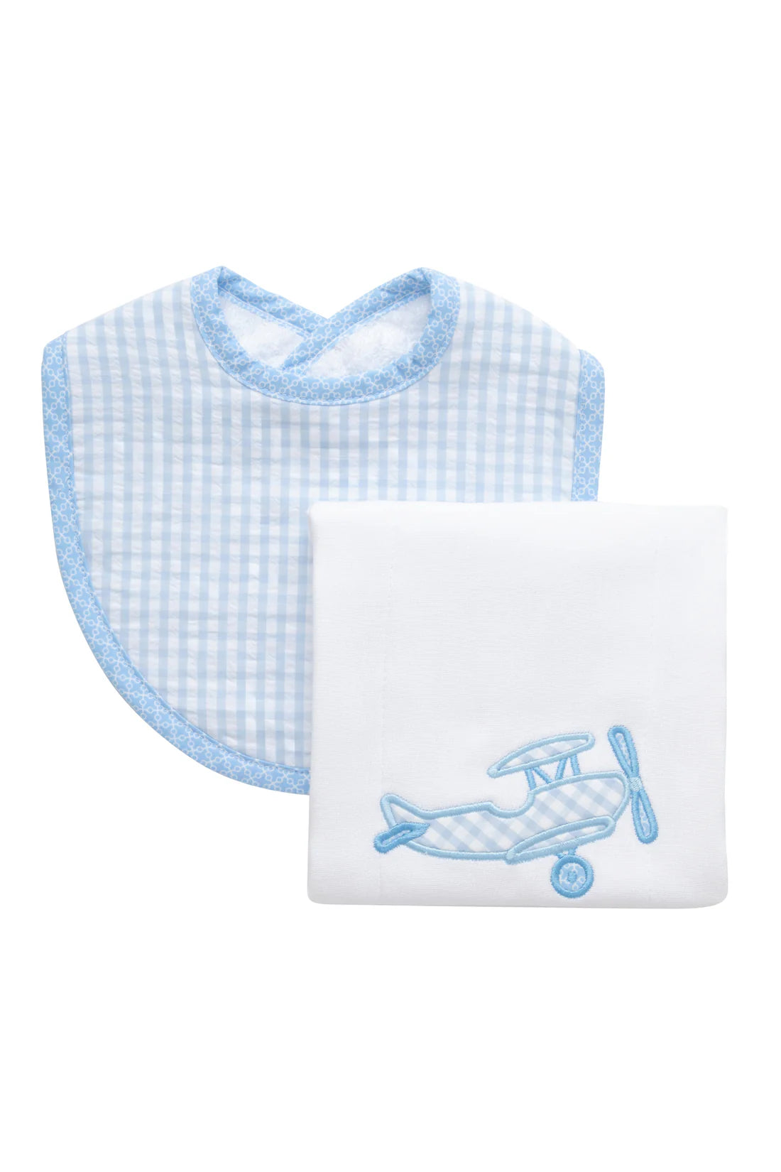 Airplane Basic Bib &amp; Burp Boxed Set