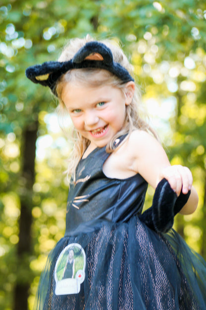 Black Cat Dress &amp; Headpiece