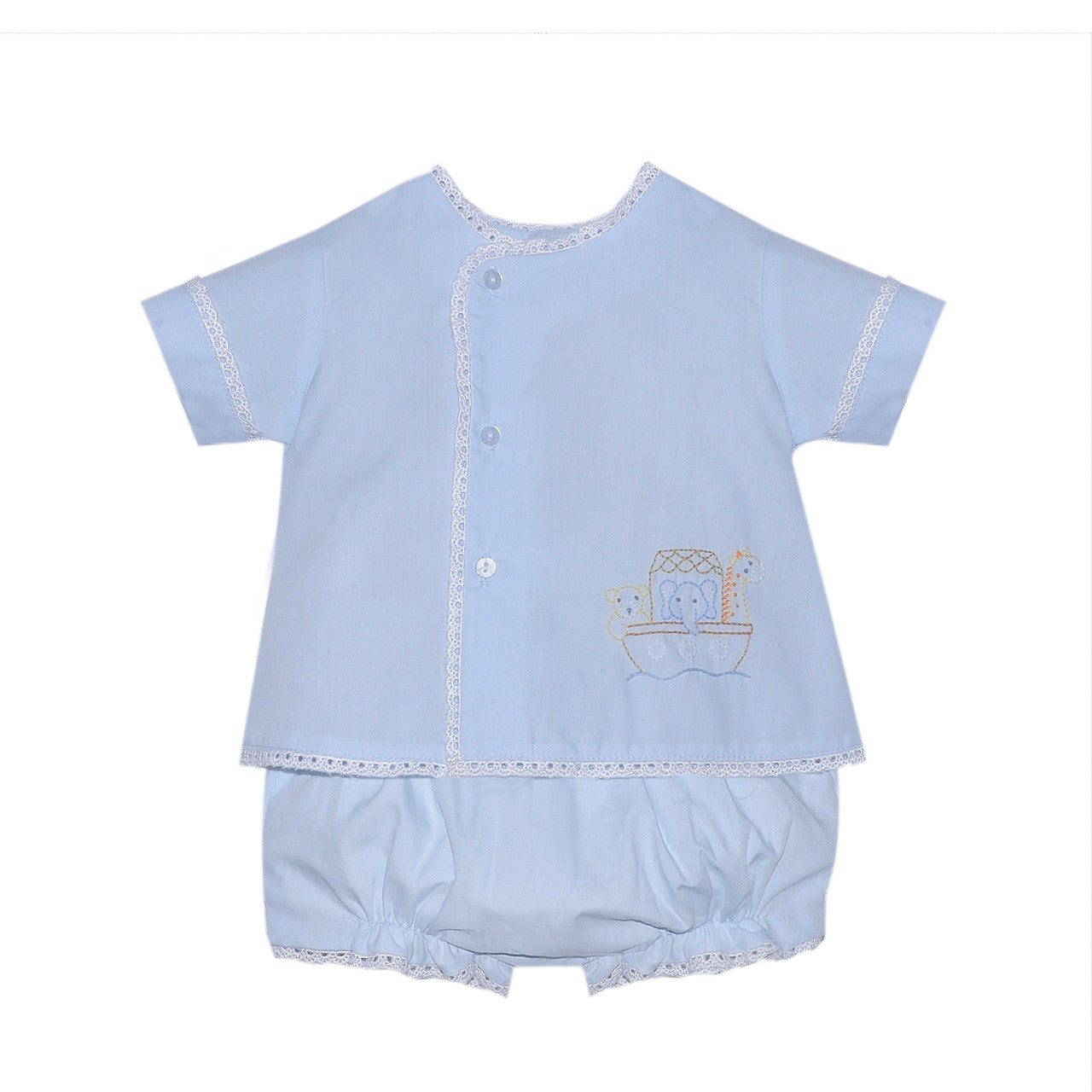 Blue Blanche Diaper Set, Noah&