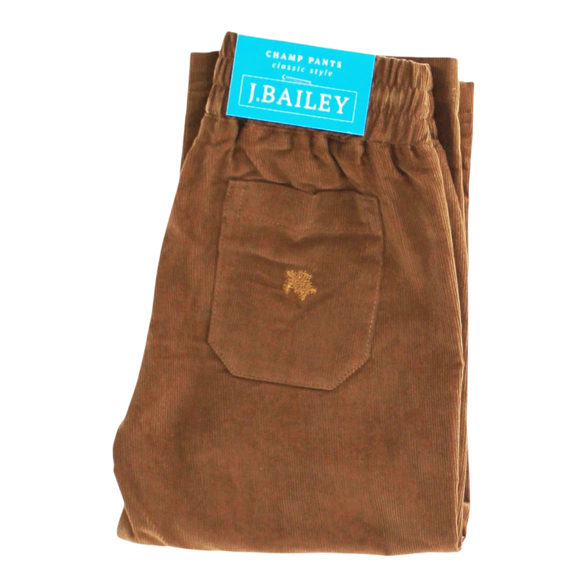 Charlie Pull On Pant - Brown Corduroy