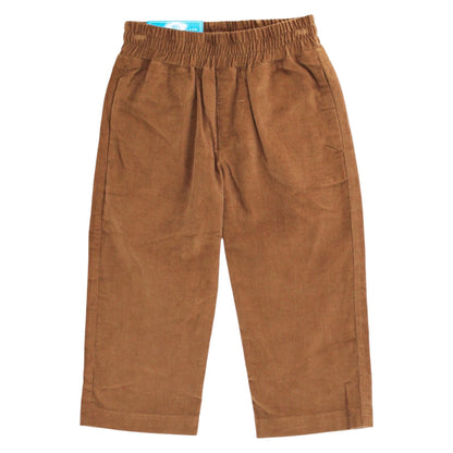 Charlie Pull On Pant - Brown Corduroy