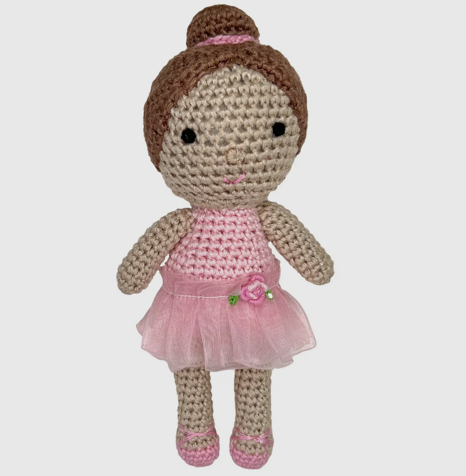 Ballerina Bamboo Crochet Rattle