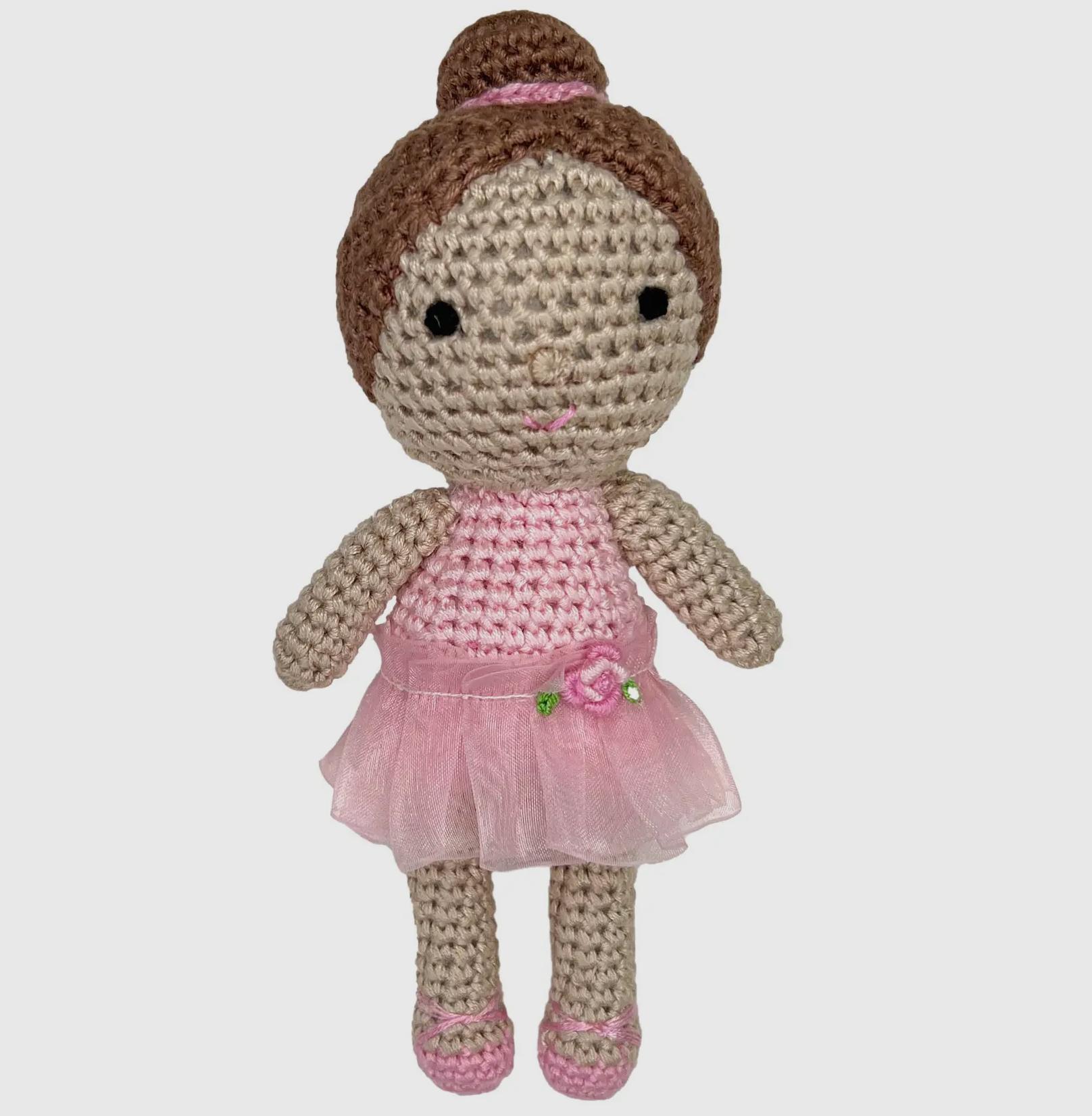 Ballerina Bamboo Crochet Rattle