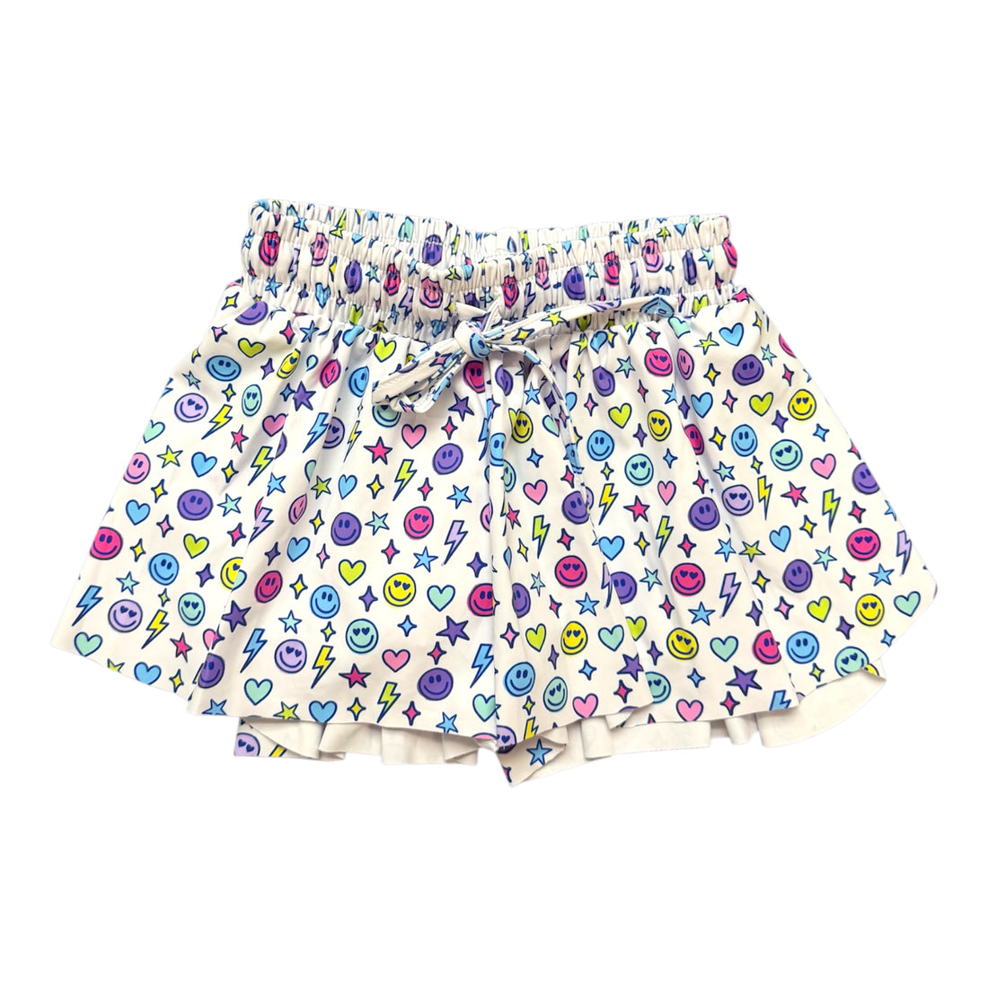 Bright Emojis Butterfly Flowy Shorts