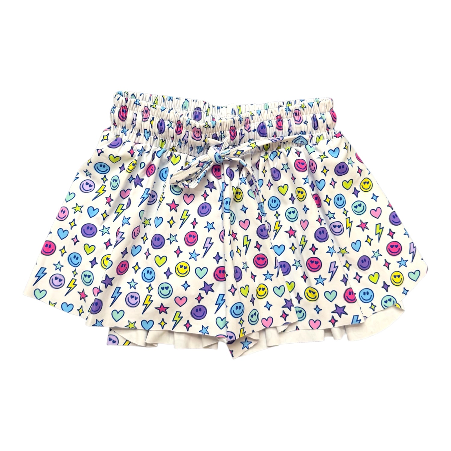 Bright Emojis Butterfly Flowy Shorts