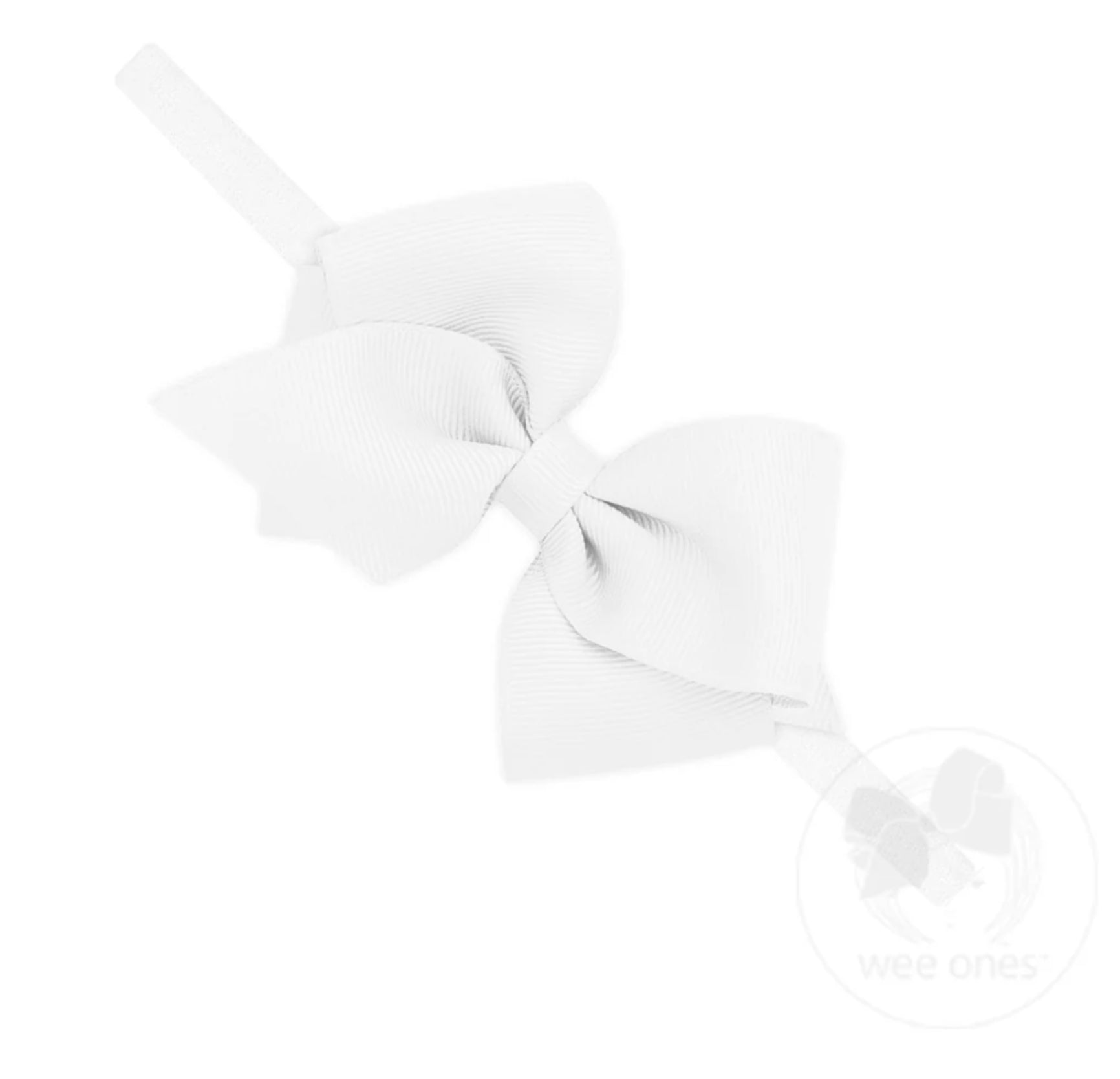 Extra Small Grosgrain Bow on Matching Skinny Nylon Band