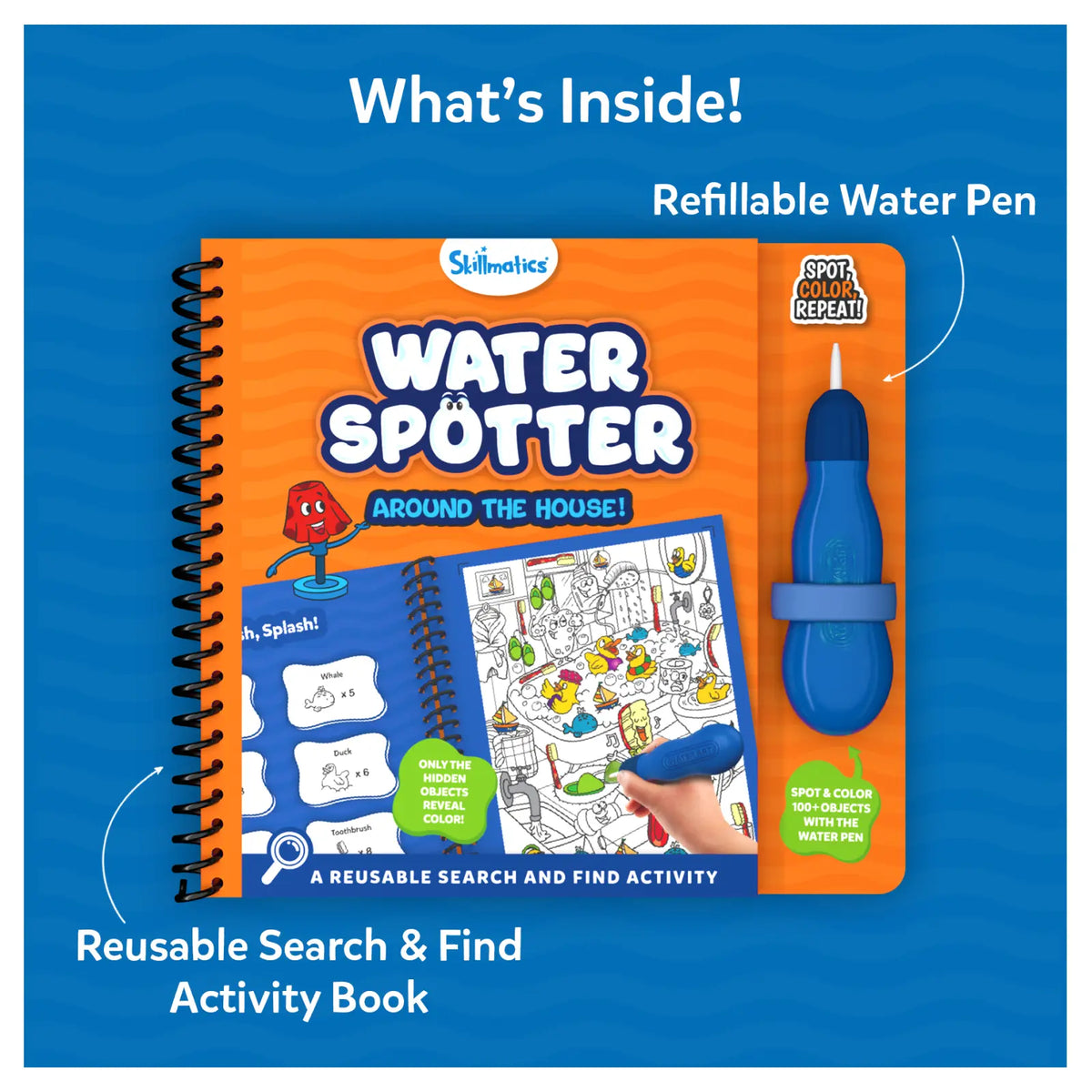 Water Spotter: Around The House | Reusable Search &amp; Find Book