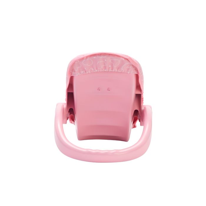 Car Seat Carrier for Dolls, Pink Hearts