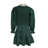This combo dress is closet staple! Her sweatshirt bodice mixed with her poplin sleeves and skirt create an elevated look that&