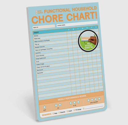 Chore Chart Big &amp; Sticky Notepad