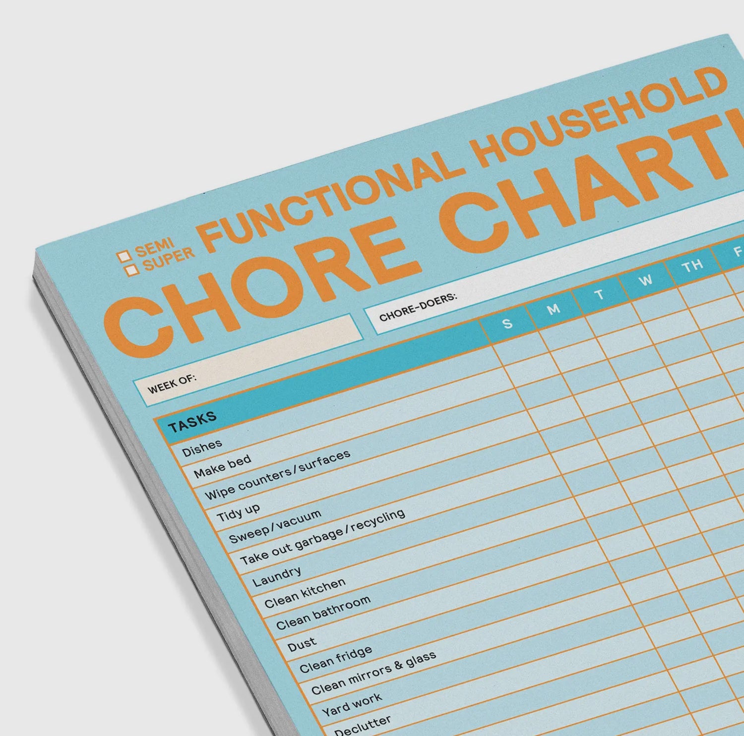 Chore Chart Big &amp; Sticky Notepad