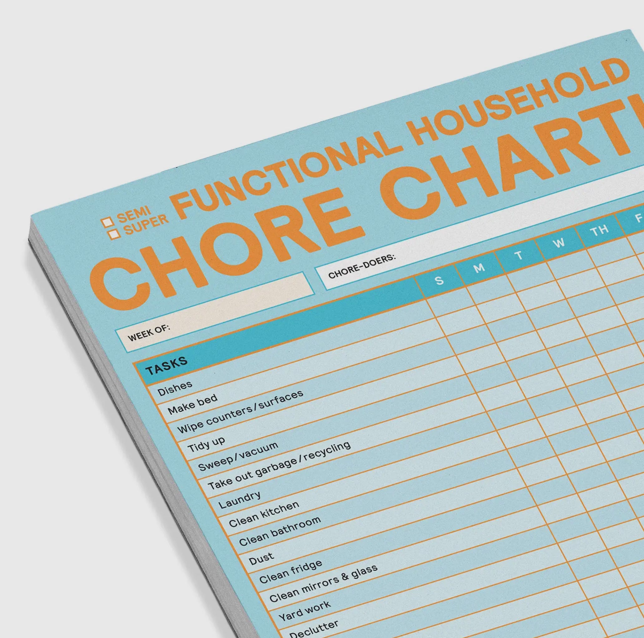 Chore Chart Big &amp; Sticky Notepad