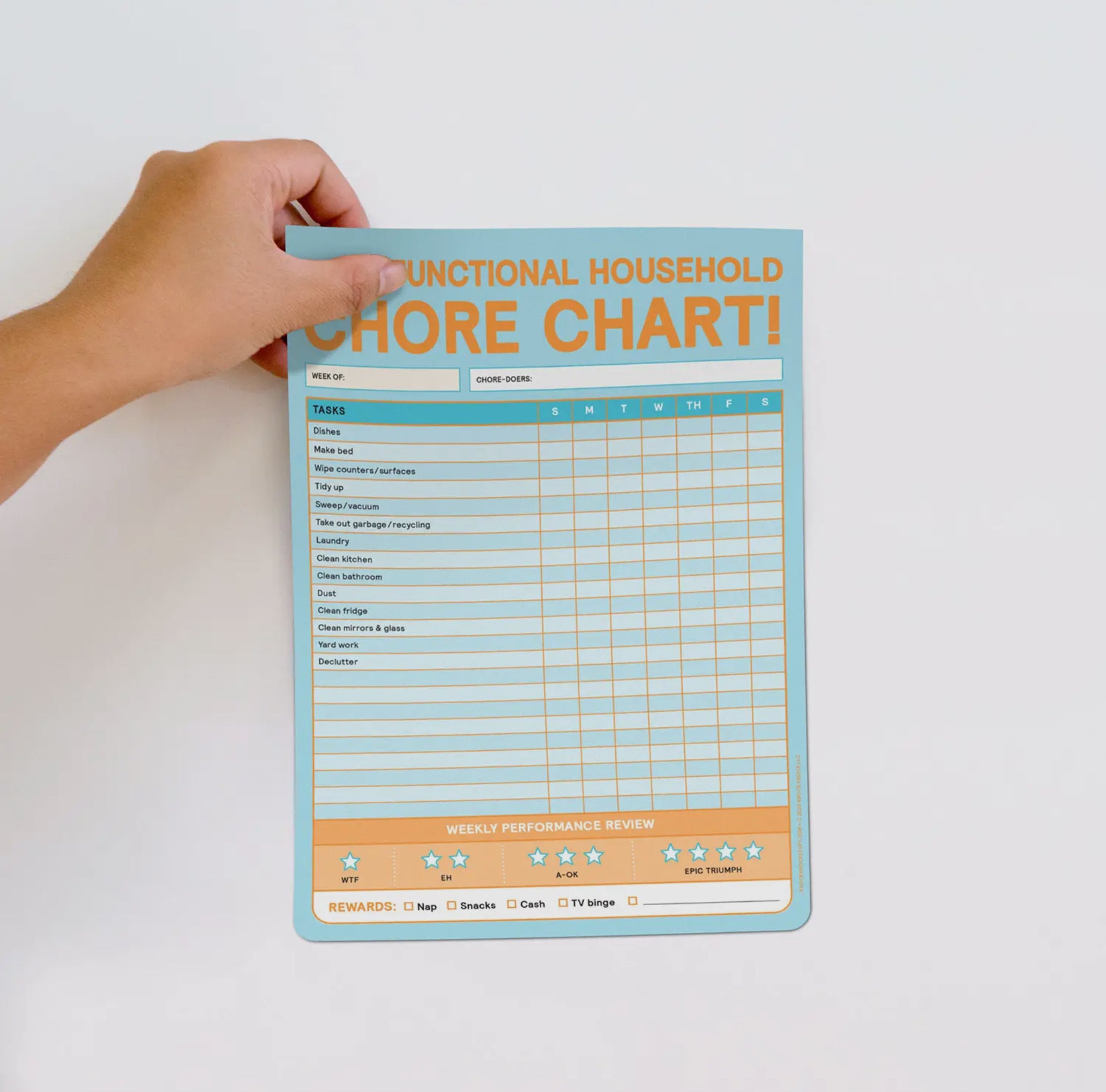 Chore Chart Big &amp; Sticky Notepad