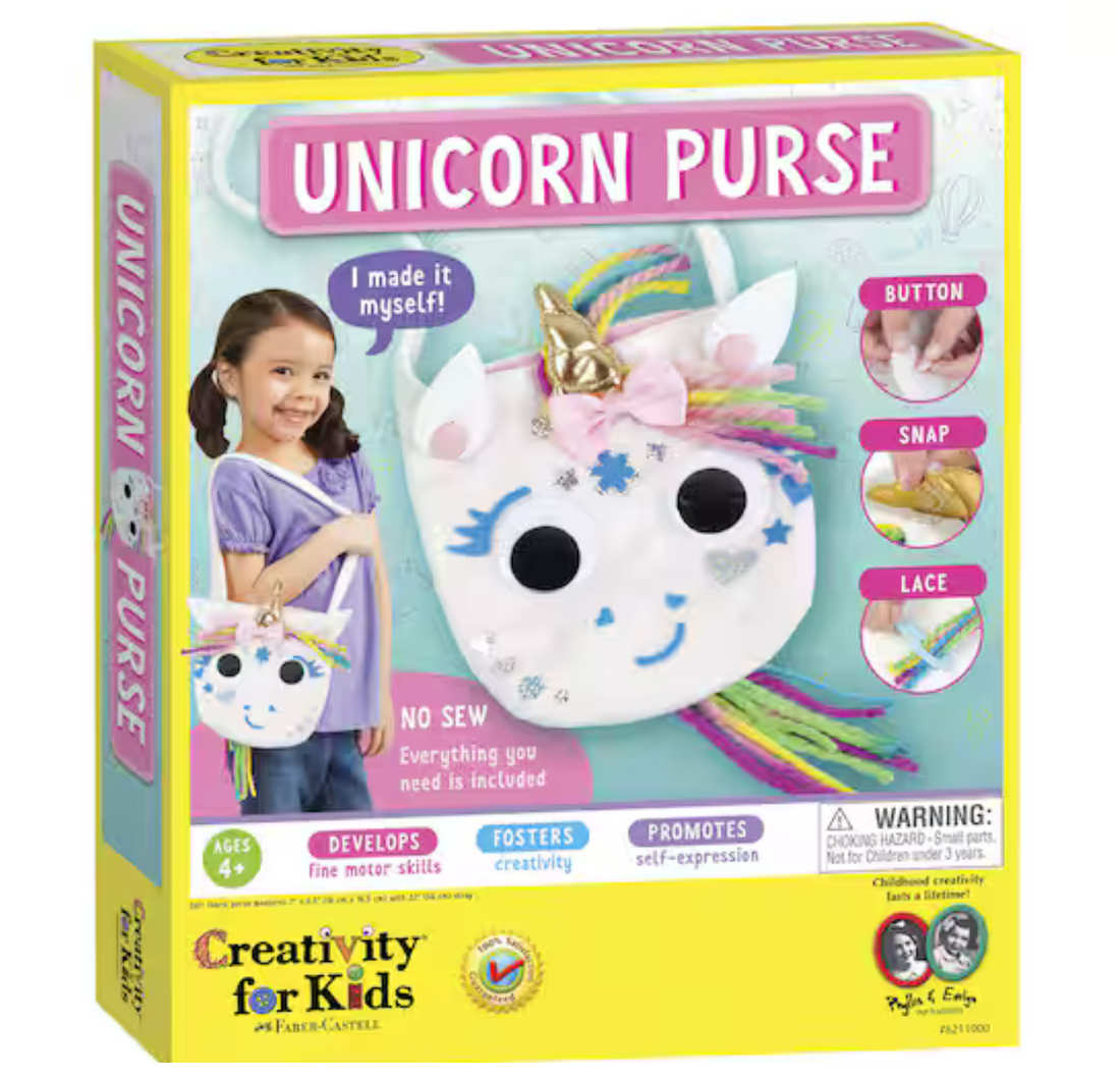 A No-Sew Unicorn Purse Diy Craft Kit For Kids