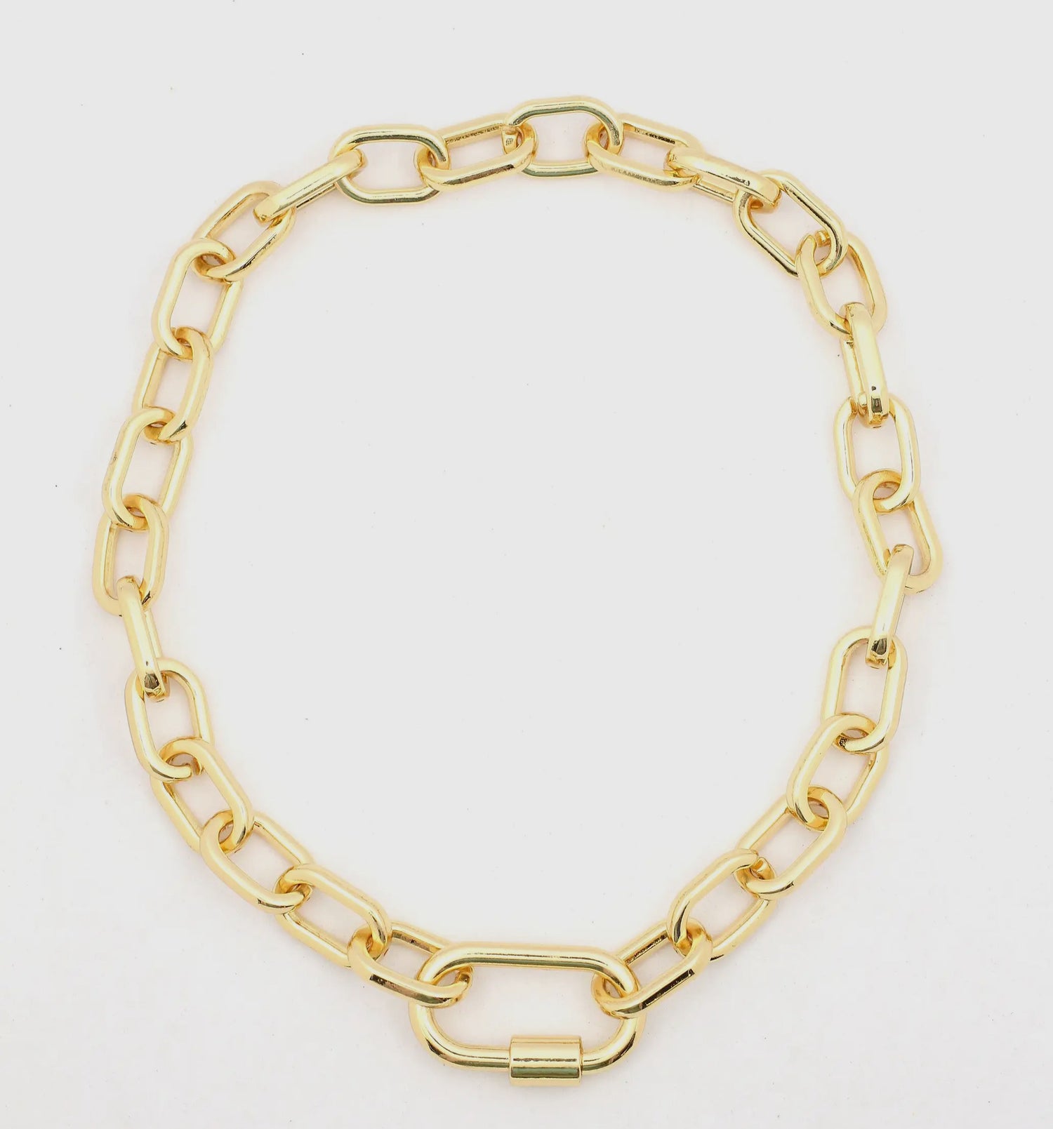 Luxe Link Enamel Chain Necklace, Assorted Colors