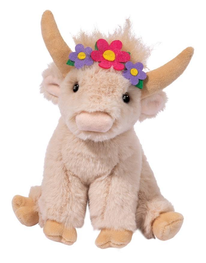 Laddie Highland Cow with Flower Crown