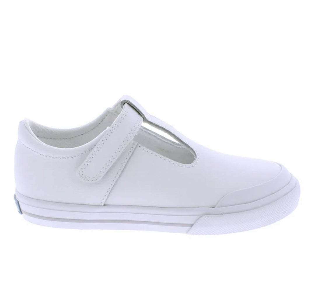 Drew - V102-106 - White Leather/ Grey Trim