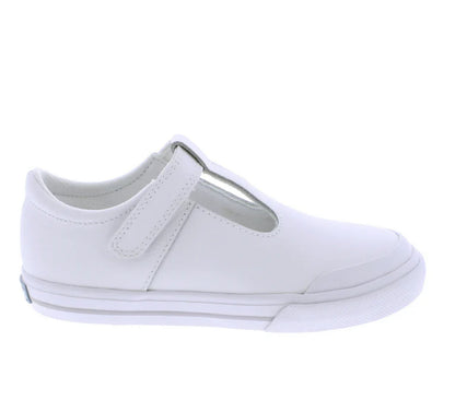 Drew - V102-106 - White Leather/ Grey Trim