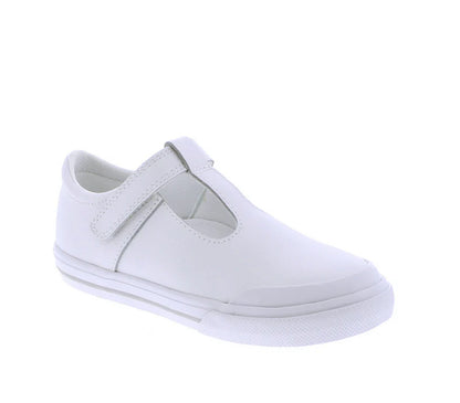 Drew - V102-106 - White Leather/ Grey Trim