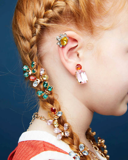 Dinner &amp; A Movie Clip-On Earring Set