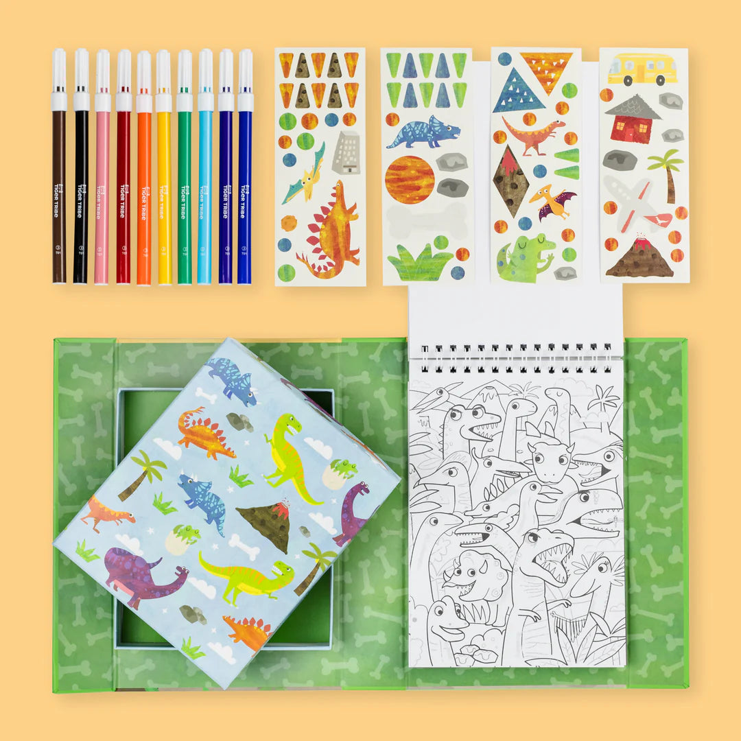 These beautifully illustrated coloring sets are jam-packed with activities, color markers and stickers. All designed to keep tigers happy on the go.